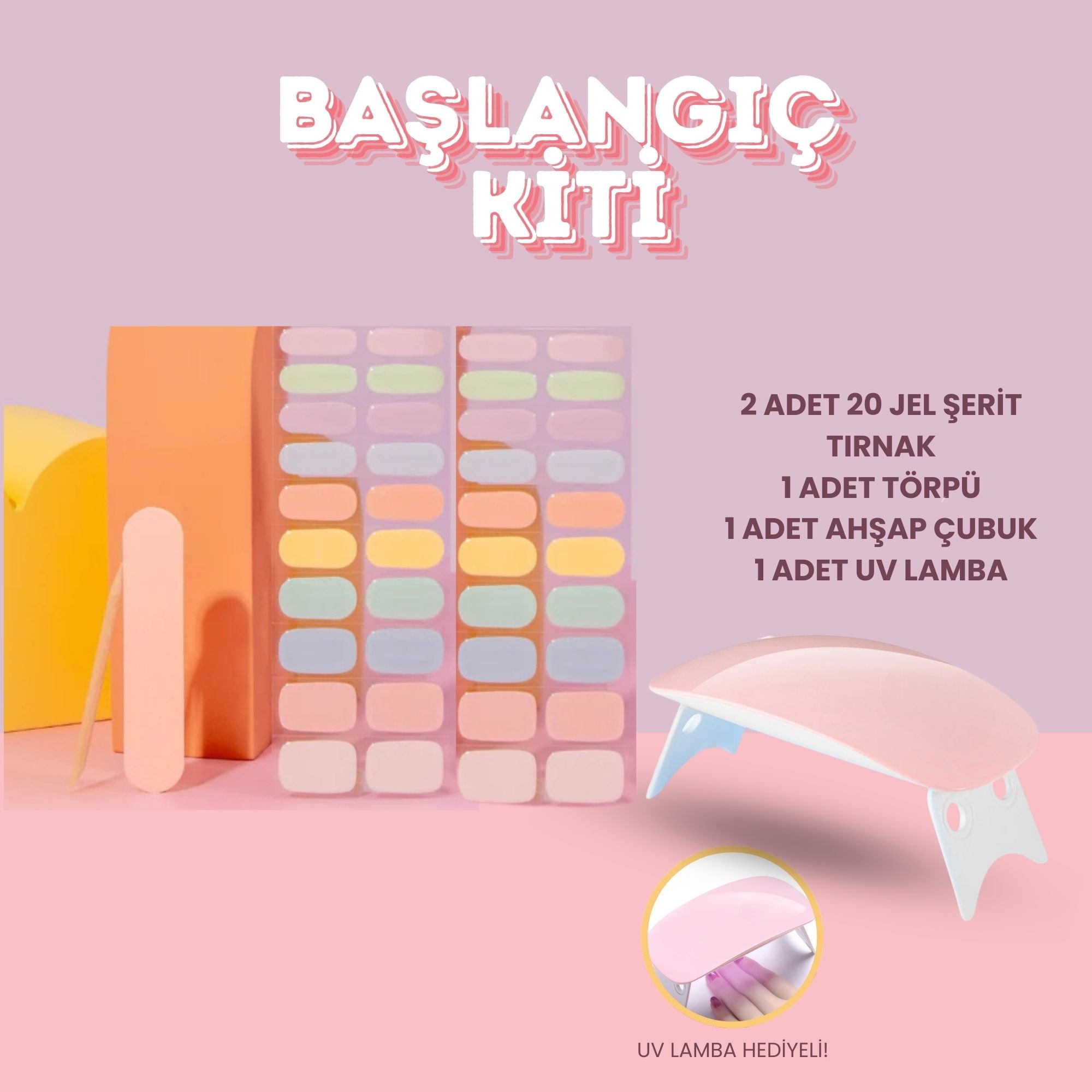 Lusitta Başlangıç Kiti - Candy Colors Jel Tırnak - NG200023