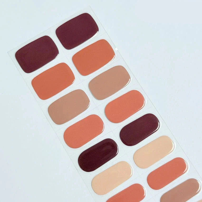 Lusitta Başlangıç Kiti - Glossy Brown Autumn Jel Tırnak - NG200048