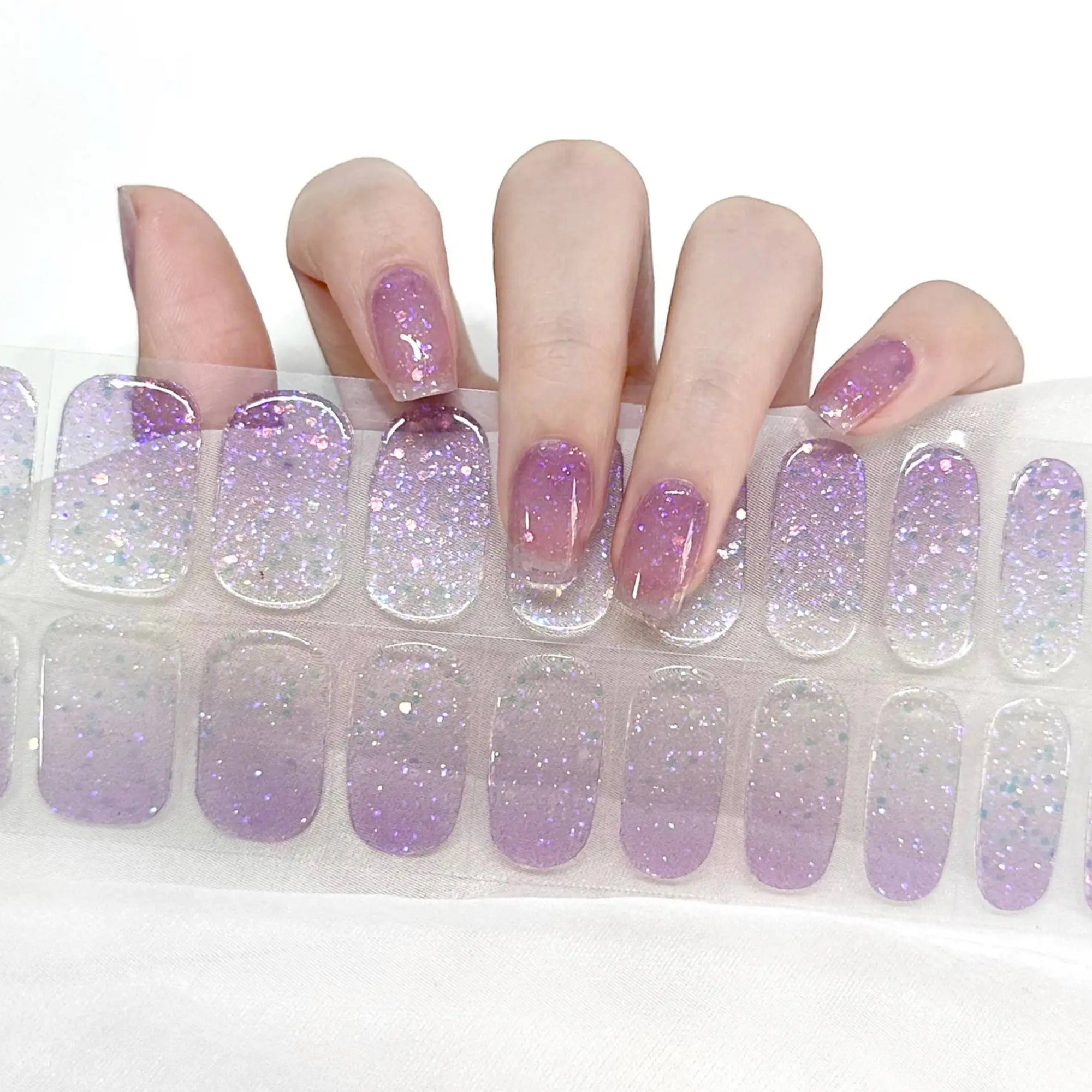 Icy Lavender Sparkle Jel Tırnak