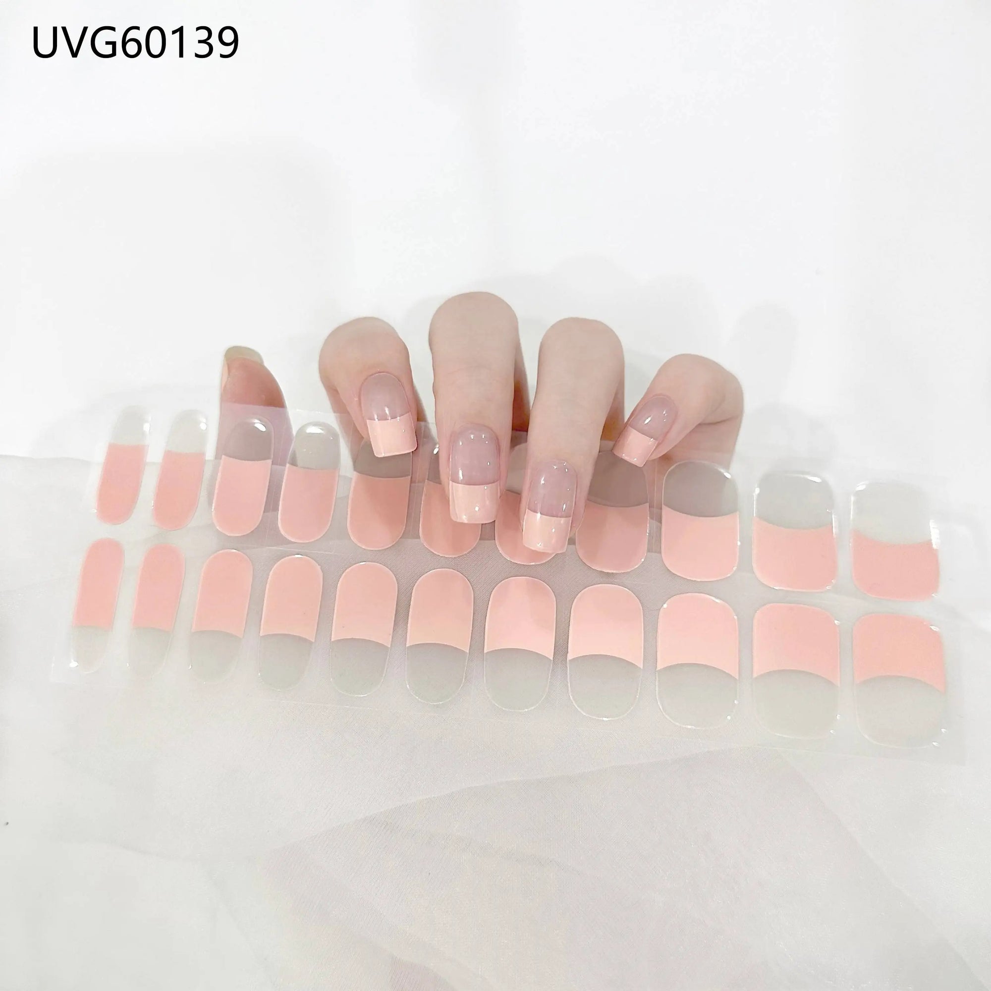 Peach French Jel Tırnak