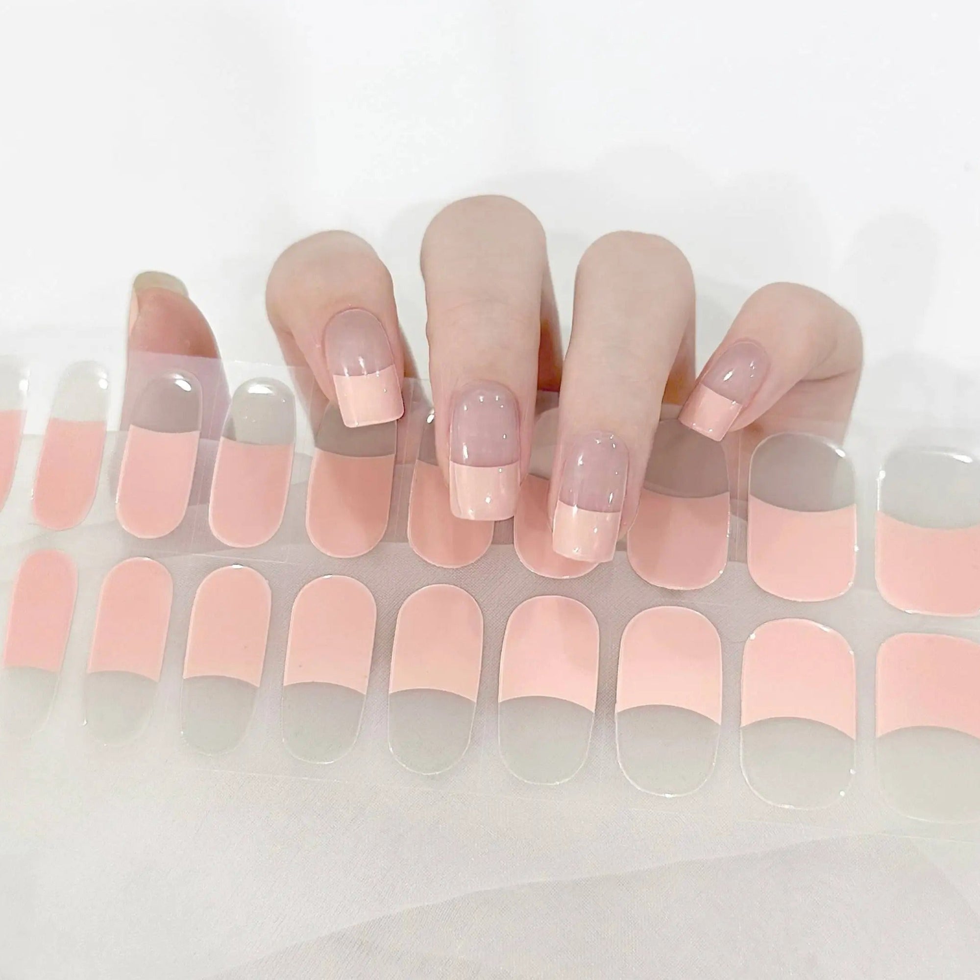 Peach French Jel Tırnak