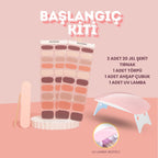 Lusitta Başlangıç Kiti - Glossy Brown Autumn Jel Tırnak - NG200048