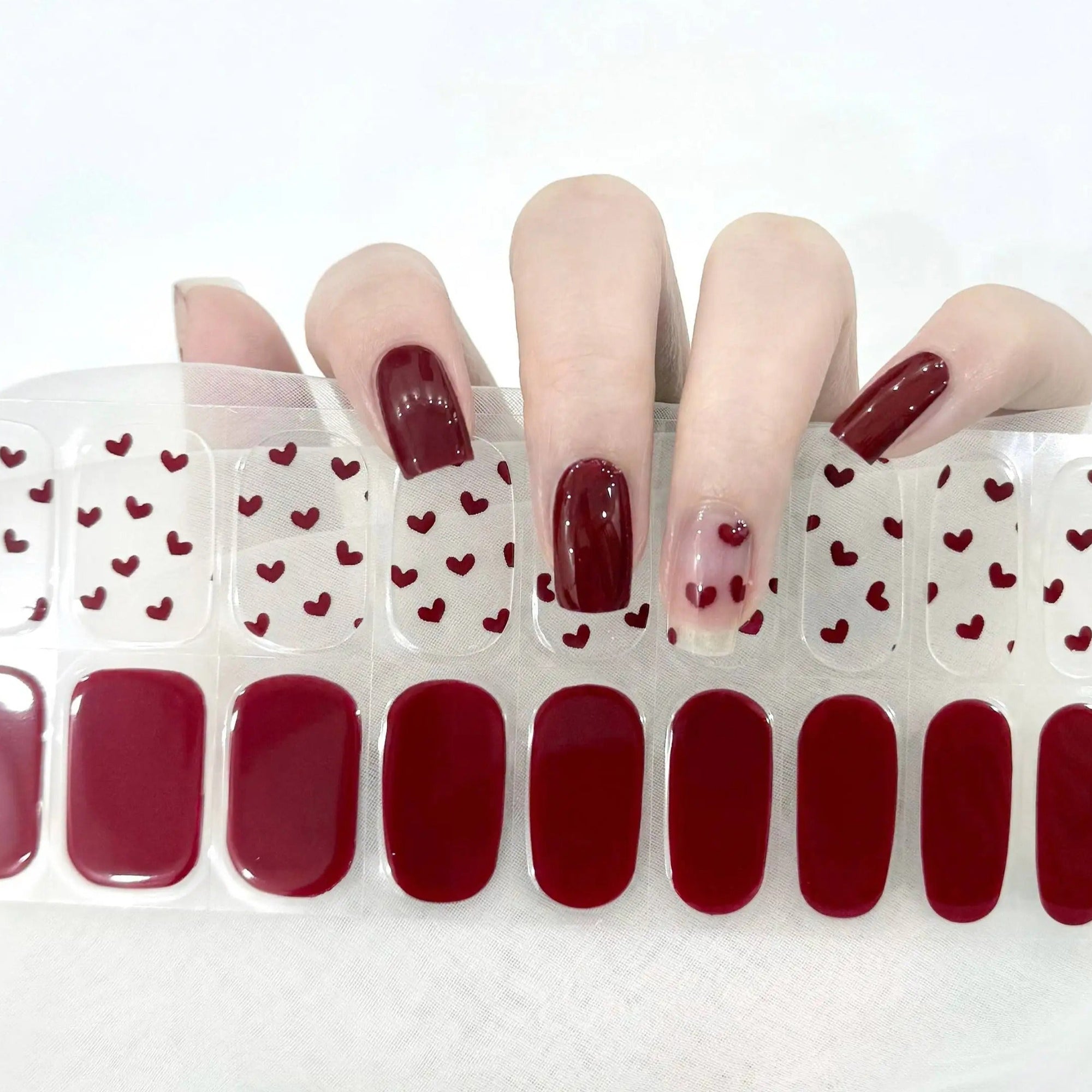 Valentine Hearts Jel Tırnak