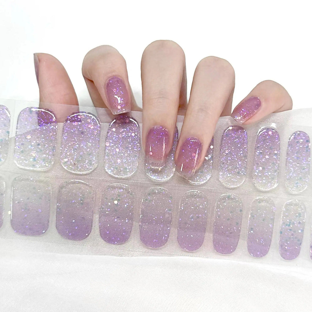 Icy Lavender Sparkle Jel Tırnak