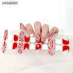 Candy Cane Christmas Jel Tırnak