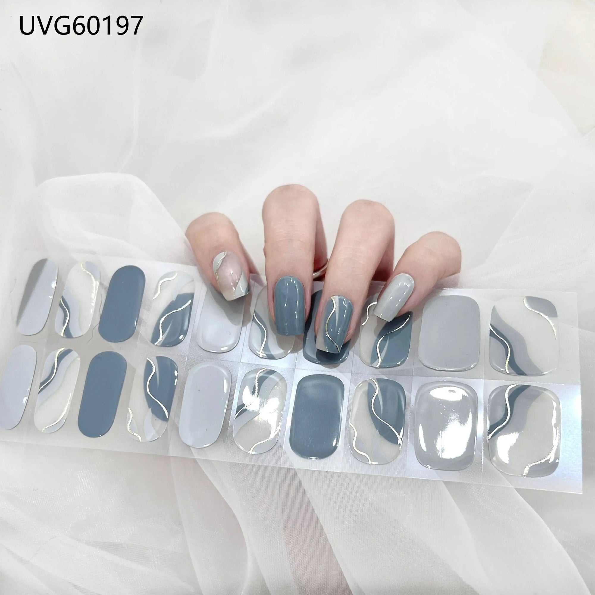 Smoky Blue Elegance Jel Tırnak