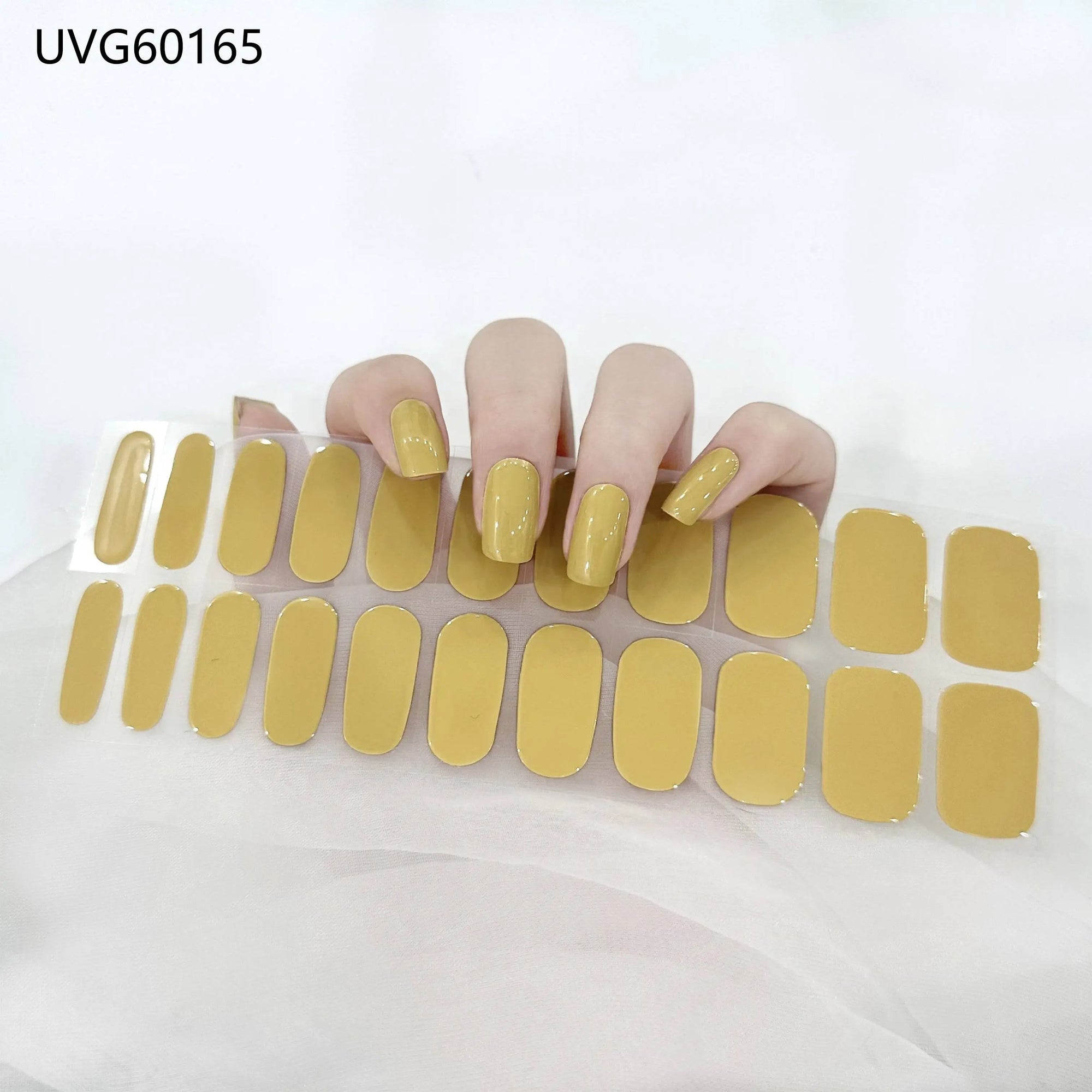 Mustard Glossy Jel Tırnak